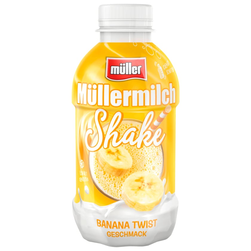 Müller Müllermilch Shake Banana Twist Geschmack 400ml